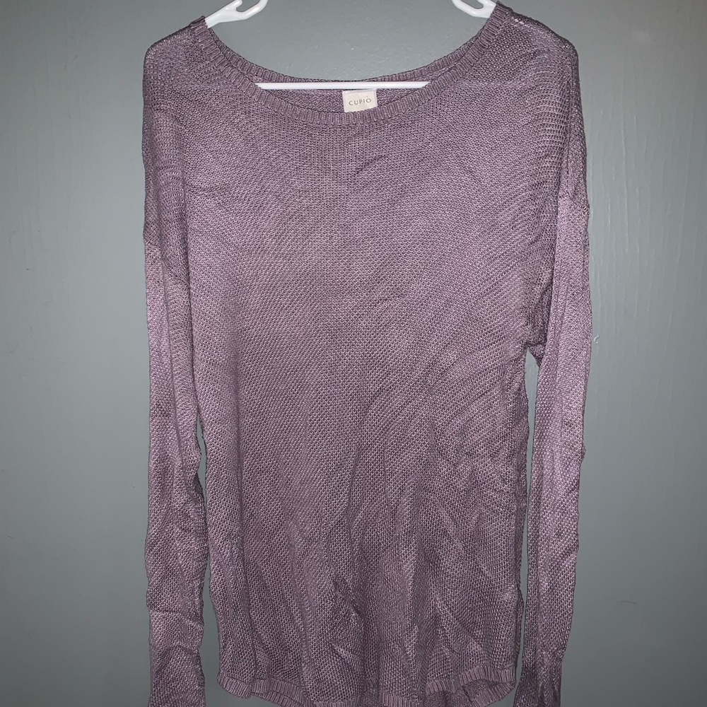 Purple knit sweater